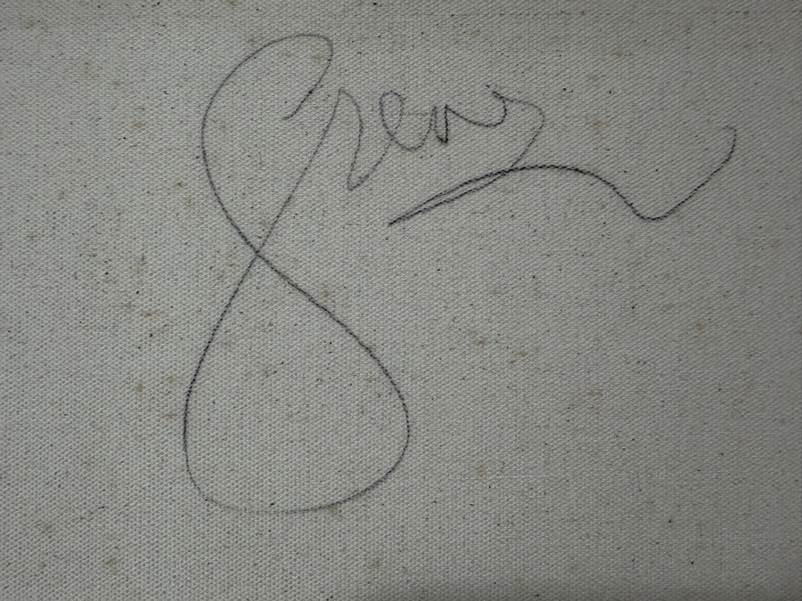 Gerrit Greve (1948-2024, Cardiff by the Sea, CA) Original Acrylic And Sand Painting On Canvas  Signed Verso 20 X 16 Estimate $300 - $400 [Photo 6]