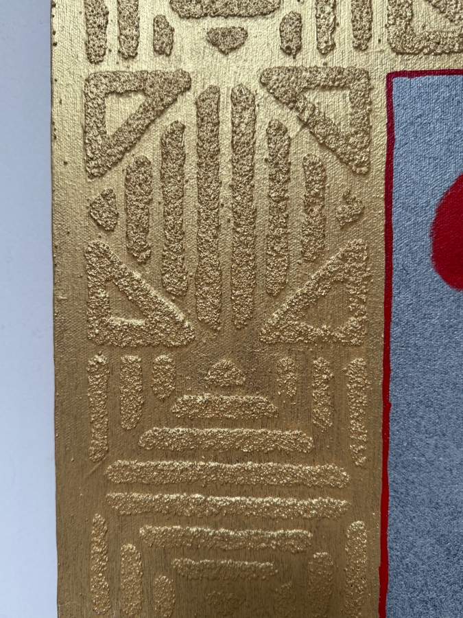 Gerrit Greve (1948-2024, Cardiff by the Sea, CA) Original Acrylic And Sand Painting On Canvas Titled 'Tree Relic 22'  Signed Verso 16 X 20 Estimate $300 - $400 [Photo 3]