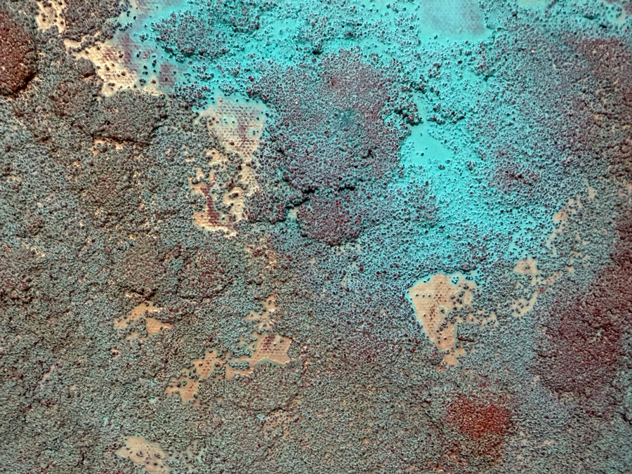 Gerrit Greve (1948-2024, Cardiff by the Sea, CA) Original Acrylic And Sand Painting On Canvas   20 X 16 Estimate $300 - $400 [Photo 2]