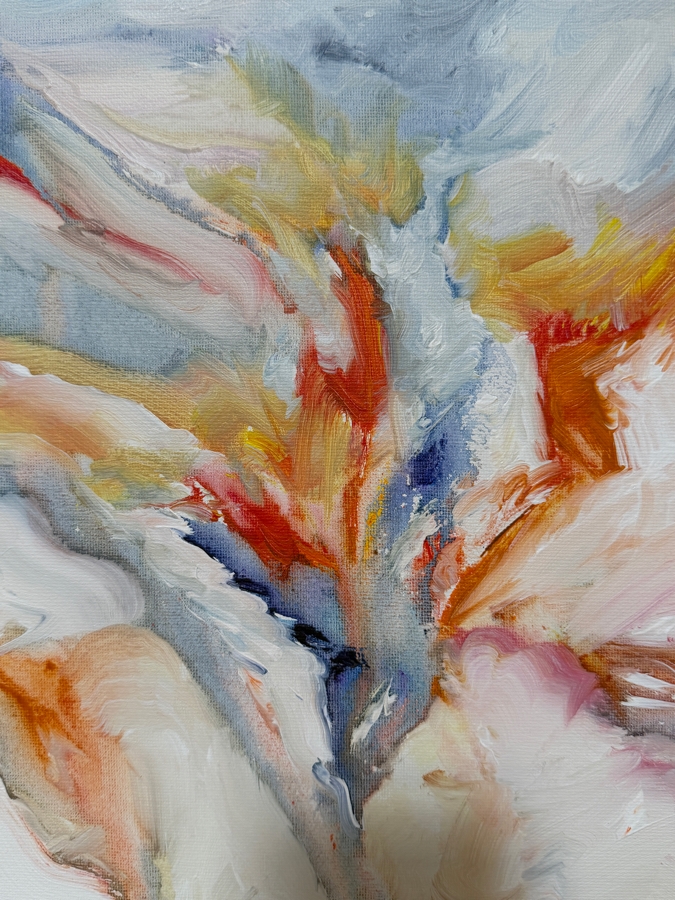 Gerrit Greve (1948-2024, Cardiff by the Sea, CA) Original Acrylic Painting On Canvas Titled '8'  Signed Verso 16 X 20 Estimate $300 - $400 [Photo 2]