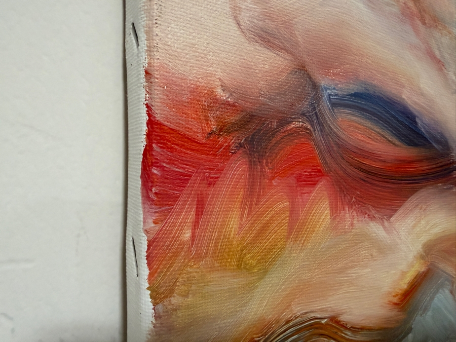 Gerrit Greve (1948-2024, Cardiff by the Sea, CA) Original Acrylic Painting On Canvas Titled '9'  Signed Verso 20 X 16 Estimate $300 - $400 [Photo 4]