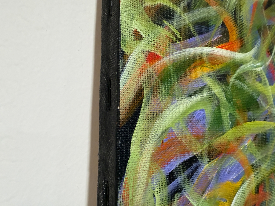 Gerrit Greve (1948-2024, Cardiff by the Sea, CA) Original Acrylic Painting On Canvas Titled '17' 2003 Signed Verso 16 X 20 Estimate $300 - $400 [Photo 6]