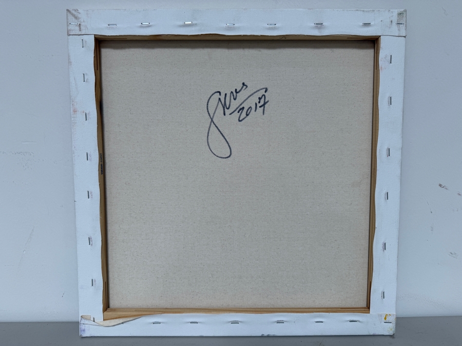Gerrit Greve (1948-2024, Cardiff by the Sea, CA) Original Acrylic Painting On Canvas 2017 Signed Verso 18 X 18 Estimate $300 - $400 [Photo 6]