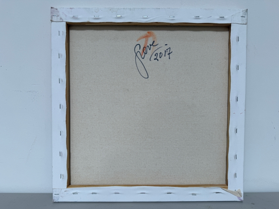 Gerrit Greve (1948-2024, Cardiff by the Sea, CA) Original Acrylic Painting On Canvas 2017 Signed Verso 18 X 18 Estimate $300 - $400 [Photo 5]