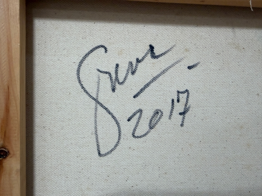 Gerrit Greve (1948-2024, Cardiff by the Sea, CA) Original Acrylic Painting On Canvas 2017 Signed Verso 24 X 18 Estimate $400 - $500 [Photo 6]