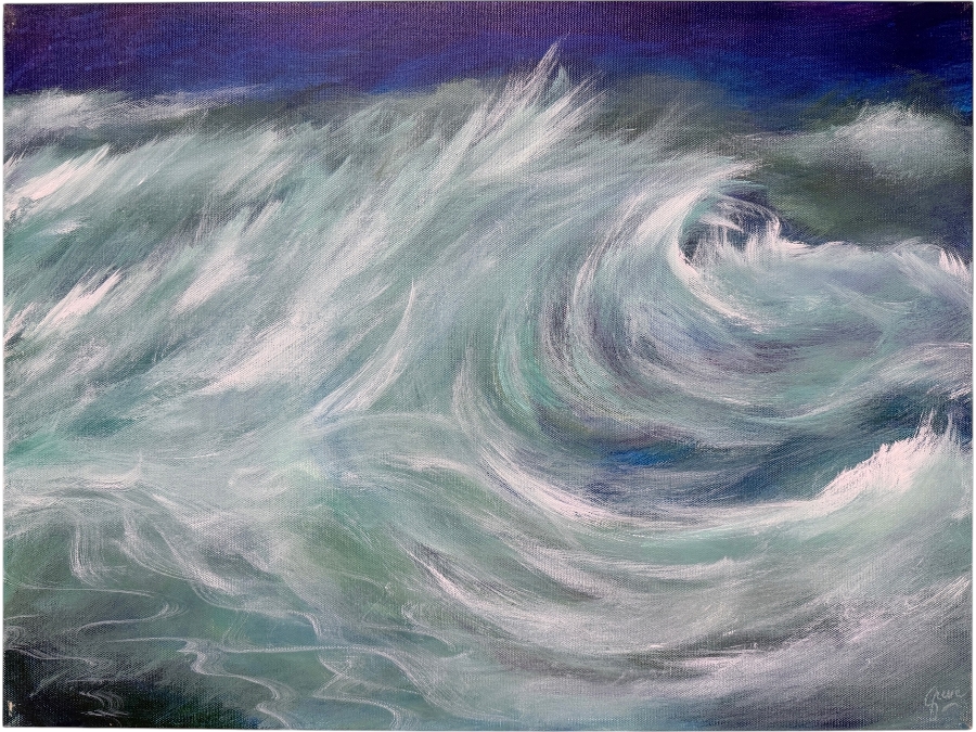 Gerrit Greve (1948-2024, Cardiff by the Sea, CA) Original Acrylic Painting On Canvas 2018 Signed Lower Right And Verso 24 X 18 Estimate $400 - $500
