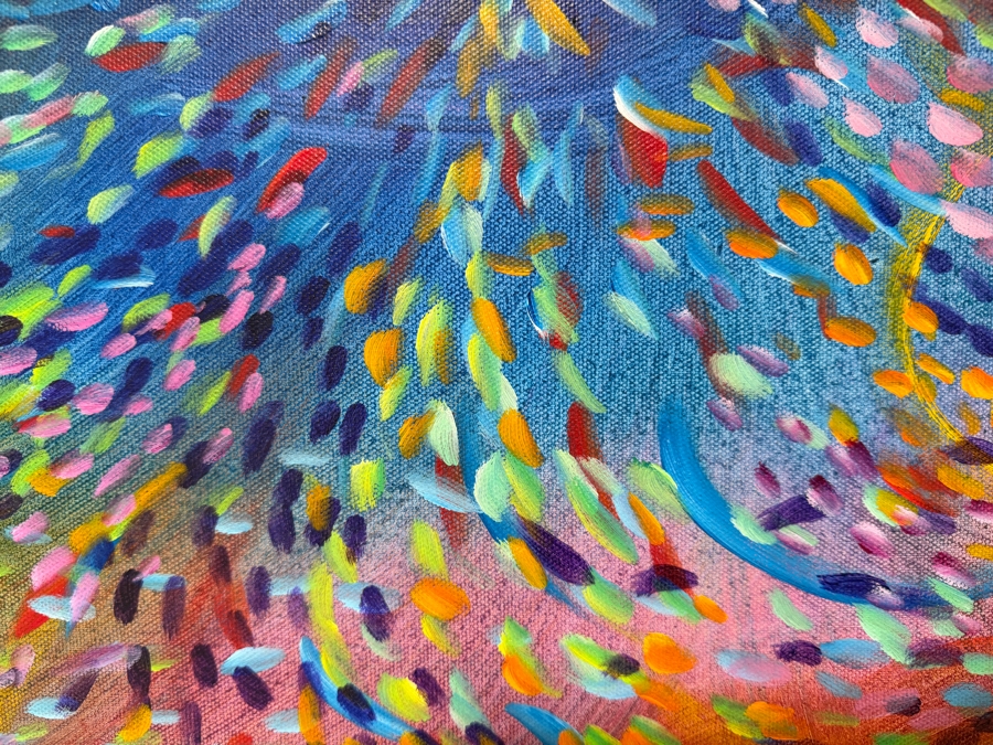 Gerrit Greve (1948-2024, Cardiff by the Sea, CA) Original Acrylic Painting On Canvas 2017 Signed Verso 24 X 18 Estimate $400 - $500 [Photo 3]