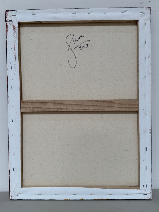 Gerrit Greve (1948-2024, Cardiff by the Sea, CA) Original Acrylic And Sand Painting On Canvas 2013 Signed Verso 18 X 24 Estimate $400 - $500 [Photo 4]