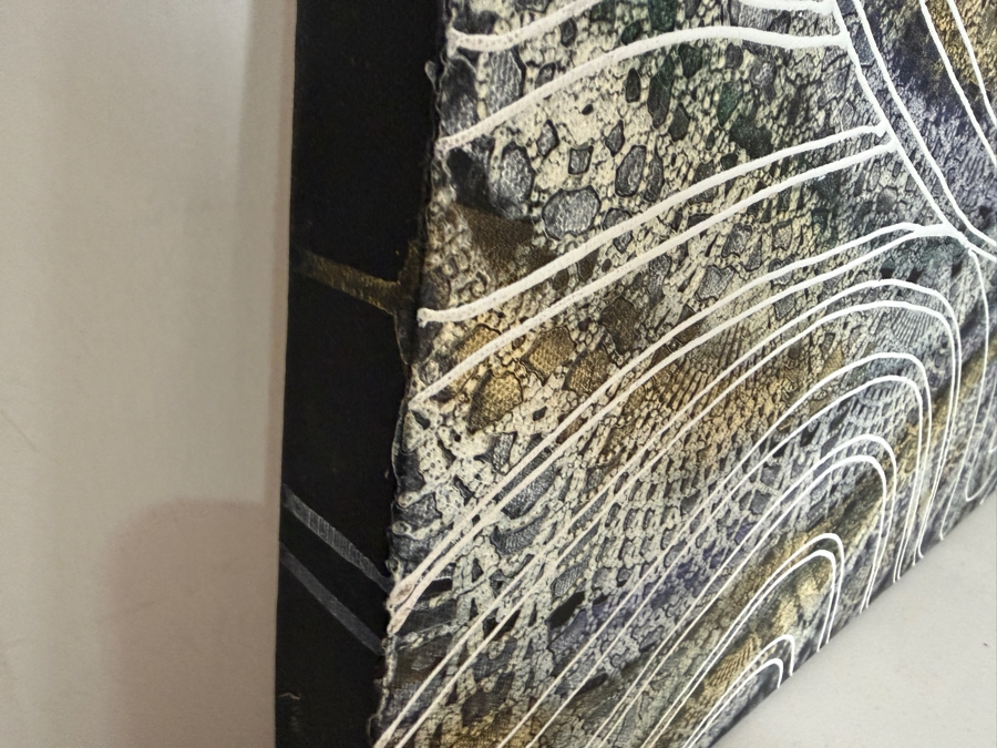 Gerrit Greve (1948-2024, Cardiff by the Sea, CA) Original Acrylic Painting On Canvas 2010 Signed Verso 36 X 12 Estimate $400 - $500 [Photo 4]