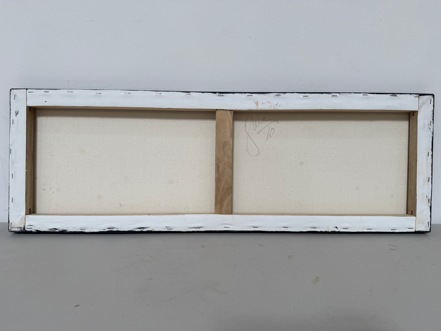 Gerrit Greve (1948-2024, Cardiff by the Sea, CA) Original Acrylic Painting On Canvas 2010 Signed Verso 36 X 12 Estimate $400 - $500 [Photo 5]
