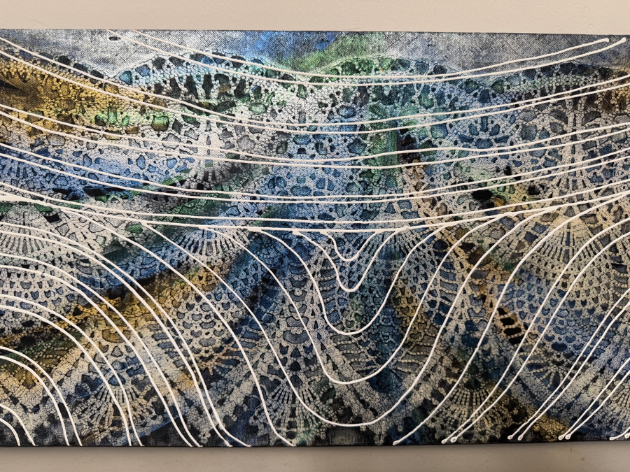 Gerrit Greve (1948-2024, Cardiff by the Sea, CA) Original Acrylic Painting On Canvas 2010 Signed Verso 36 X 12 Estimate $400 - $500 [Photo 2]