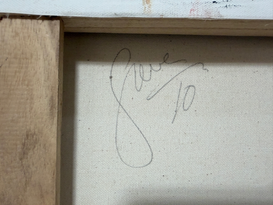 Gerrit Greve (1948-2024, Cardiff by the Sea, CA) Original Acrylic Painting On Canvas 2010 Signed Verso 36 X 12 Estimate $400 - $500 [Photo 6]
