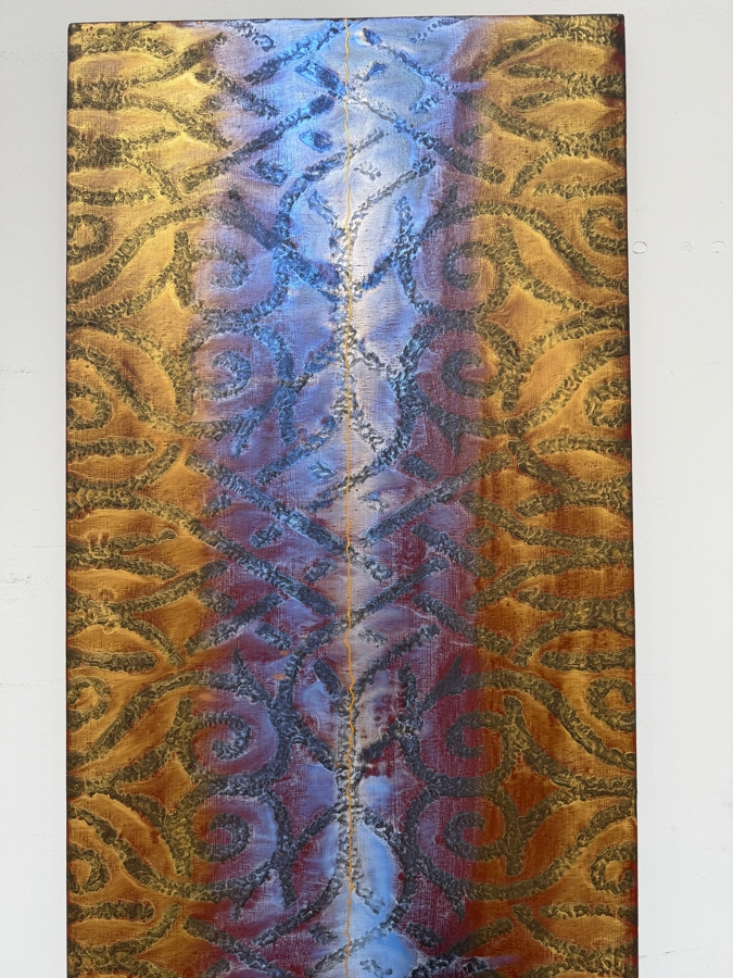 Gerrit Greve (1948-2024, Cardiff by the Sea, CA) Original Acrylic Painting On Canvas 2007 Signed Verso 20 X 60 Estimate $1,200 - $1,500 [Photo 2]