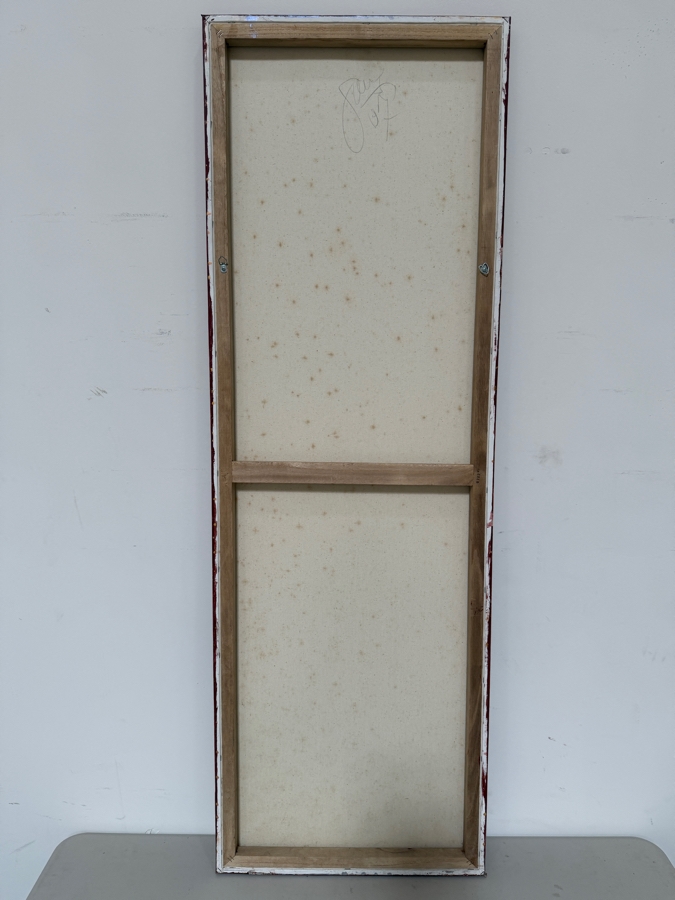 Gerrit Greve (1948-2024, Cardiff by the Sea, CA) Original Acrylic Painting On Canvas 2007 Signed Verso 20 X 60 Estimate $1,200 - $1,500 [Photo 6]