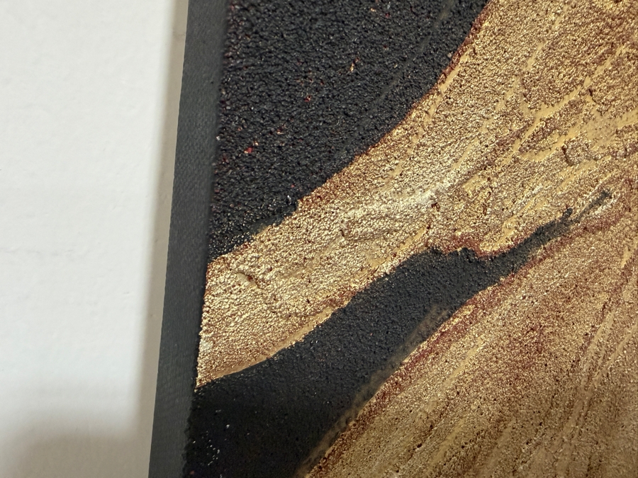 Gerrit Greve (1948-2024, Cardiff by the Sea, CA) Original Acrylic And Sand Painting On Canvas  Signed Lower Right 12 X 12 Estimate $100 - $200 [Photo 6]