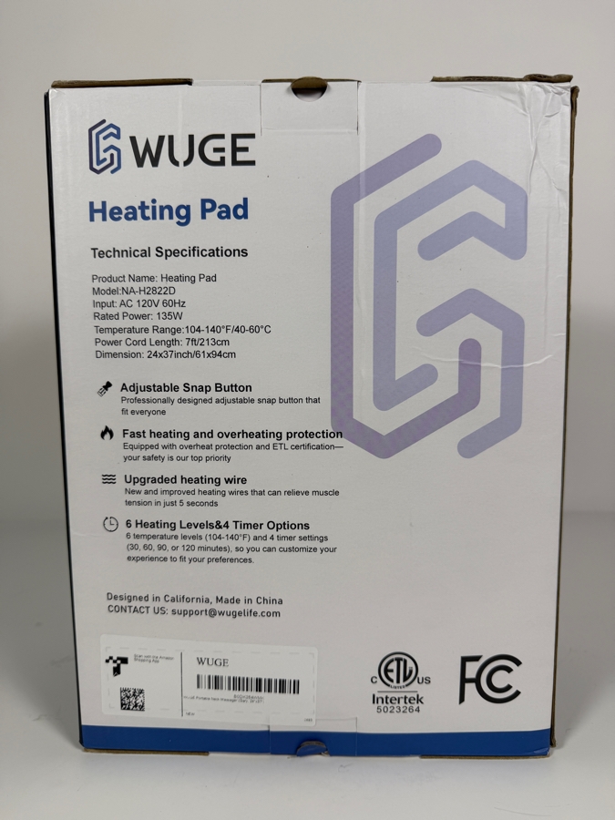 Just Added - New WUGE Heating Pad [Photo 3]