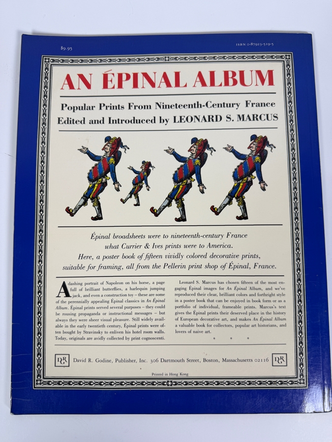 Just Added - Vintage 1984 First Edition Softcover Book An Epinal Album: Popular Prints From Nineteenth-Century France By Leonard S. Marcus [Photo 9]