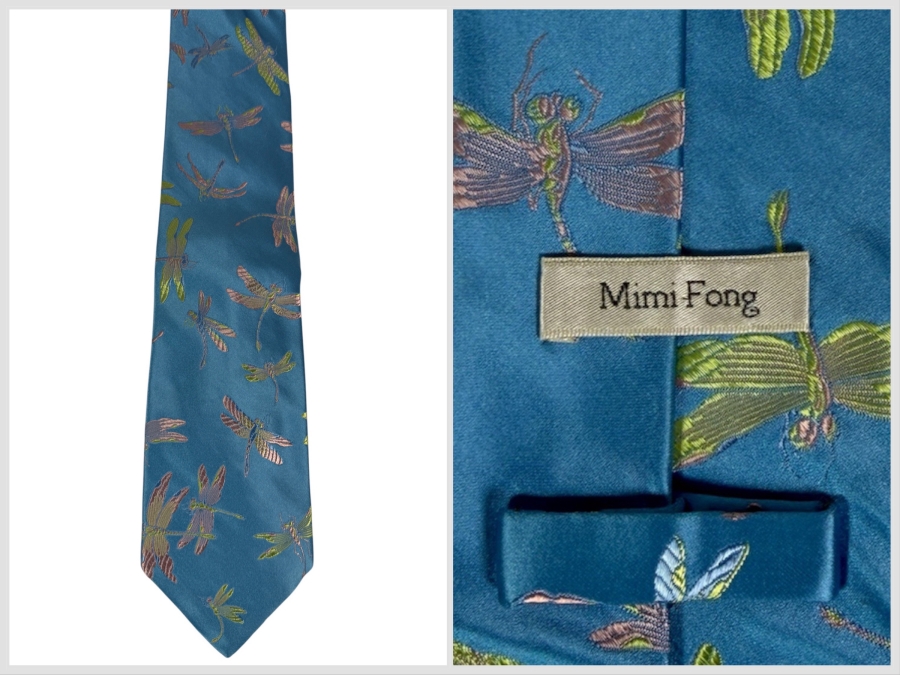 Just Added - Mimi Fong Silk Dragonfly Tie
