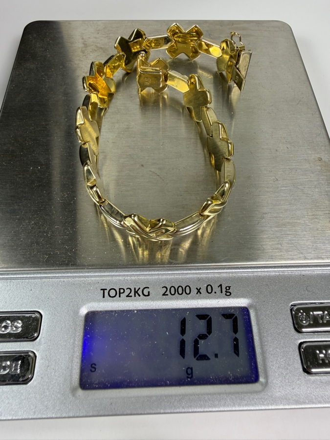 14k Gold 7.5' Italian Bracelet 12.7g ($1,080 Melt Value) [Photo 8]