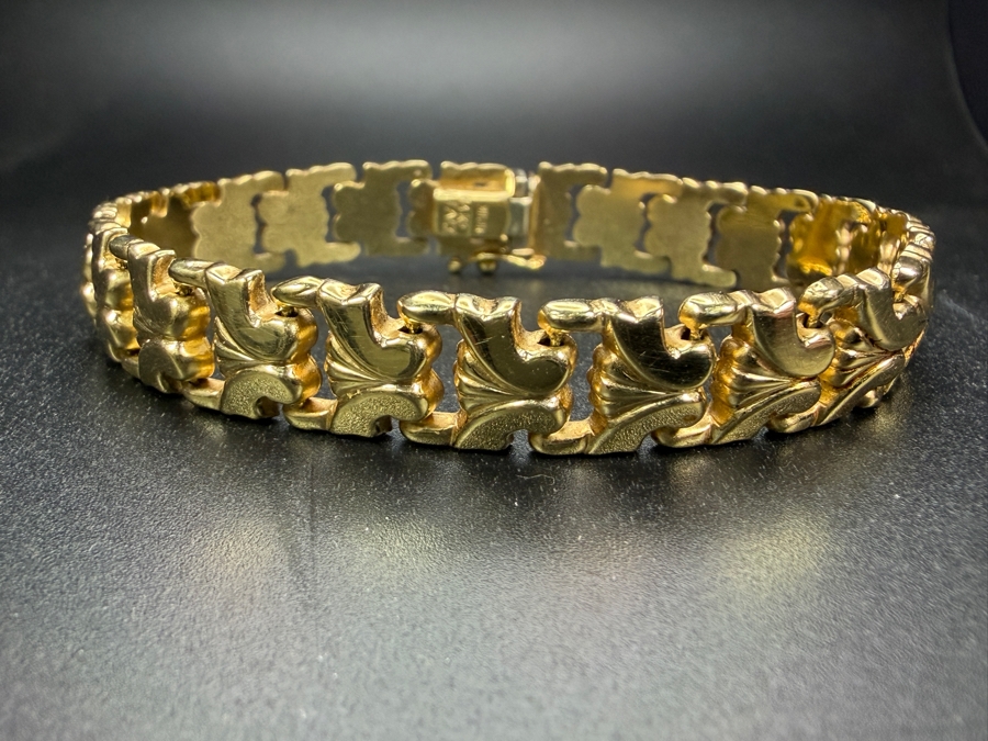 14k Gold 7' Italian Bracelet 10.3g ($877 Melt Value) [Photo 2]