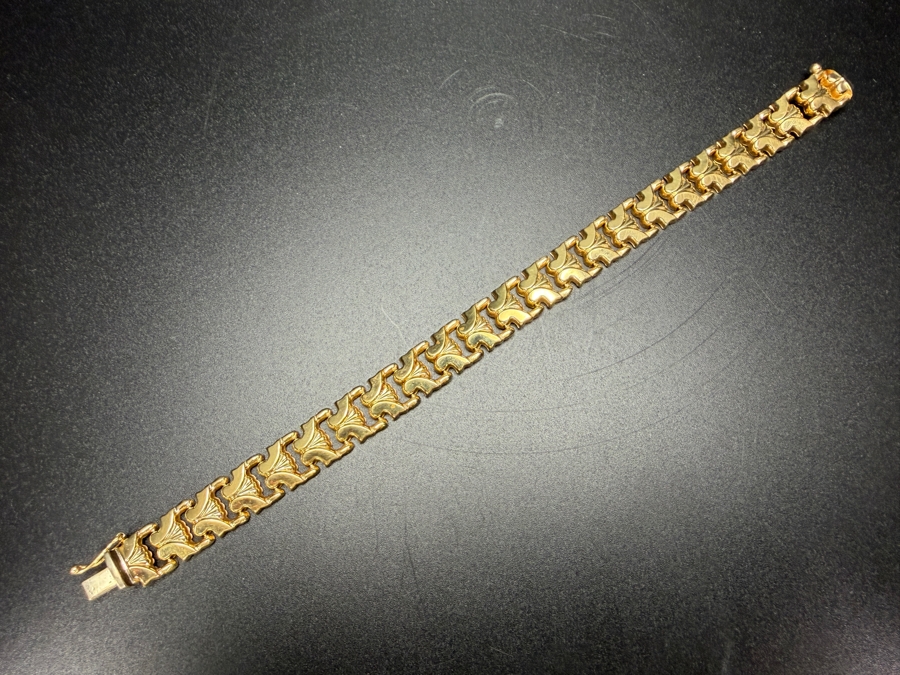 14k Gold 7' Italian Bracelet 10.3g ($877 Melt Value) [Photo 5]