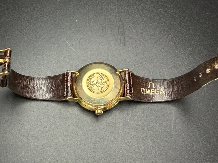 Vintage 14k Gold Omega Seamaster Wrist Watch [Photo 7]