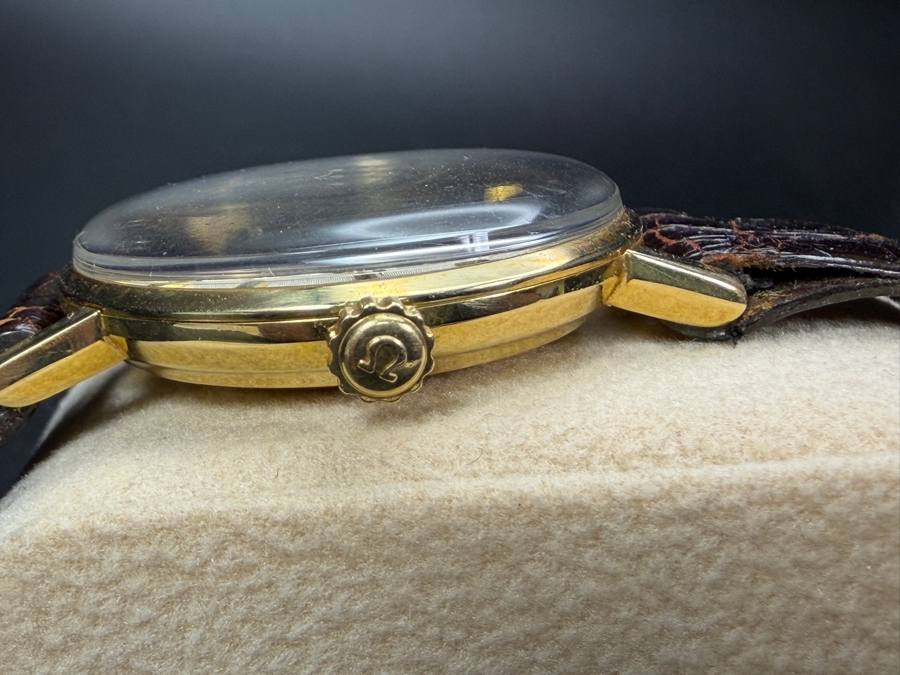 Vintage 14k Gold Omega Seamaster Wrist Watch [Photo 5]