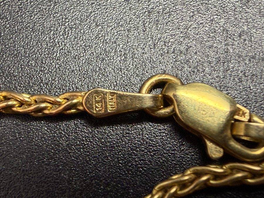 14k Gold 20' Italian Rope Chain Necklace 7.0g ($600 Melt Value) [Photo 3]
