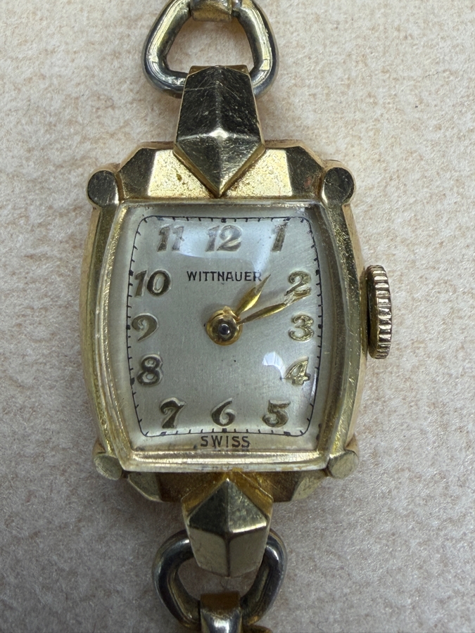 14k Gold Wittnauer Ladies Wrist Watch 13.2g [Photo 3]