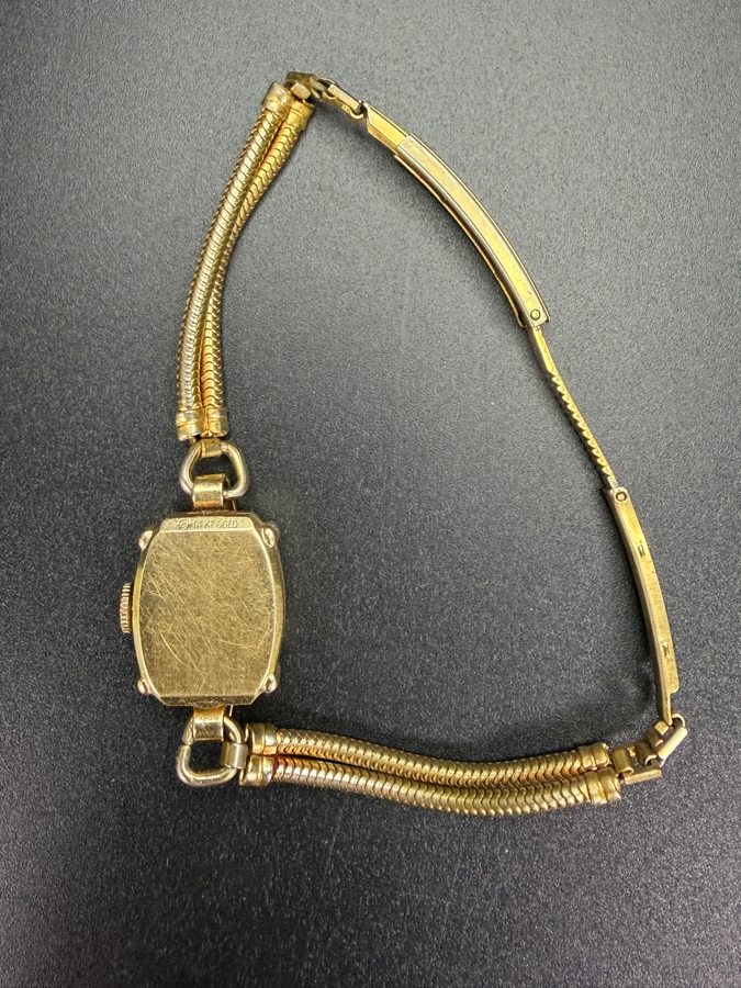 14k Gold Wittnauer Ladies Wrist Watch 13.2g [Photo 5]