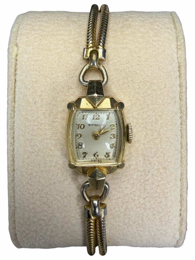 14k Gold Wittnauer Ladies Wrist Watch 13.2g