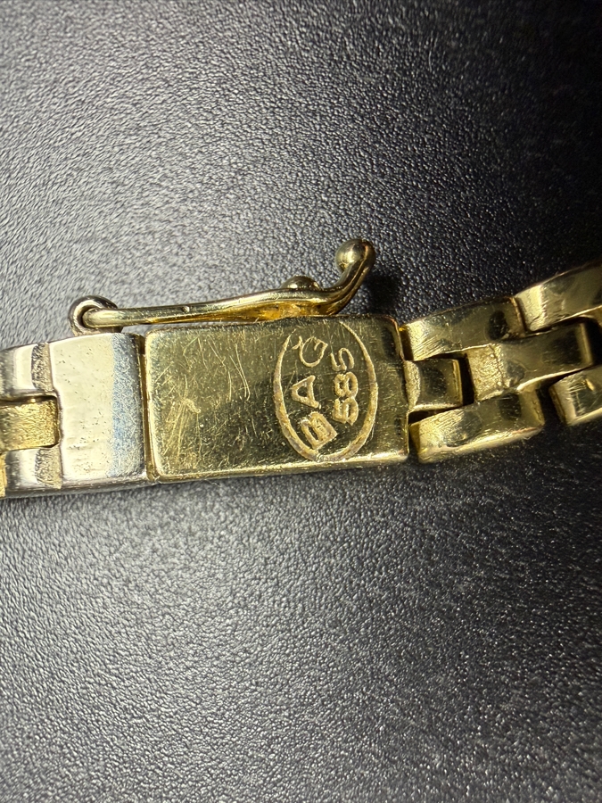 14k Gold 17' Greek Key Necklace With Matching 14k Gold 7.25' Bracelet 50.2g ($4,275 Melt Value) [Photo 5]