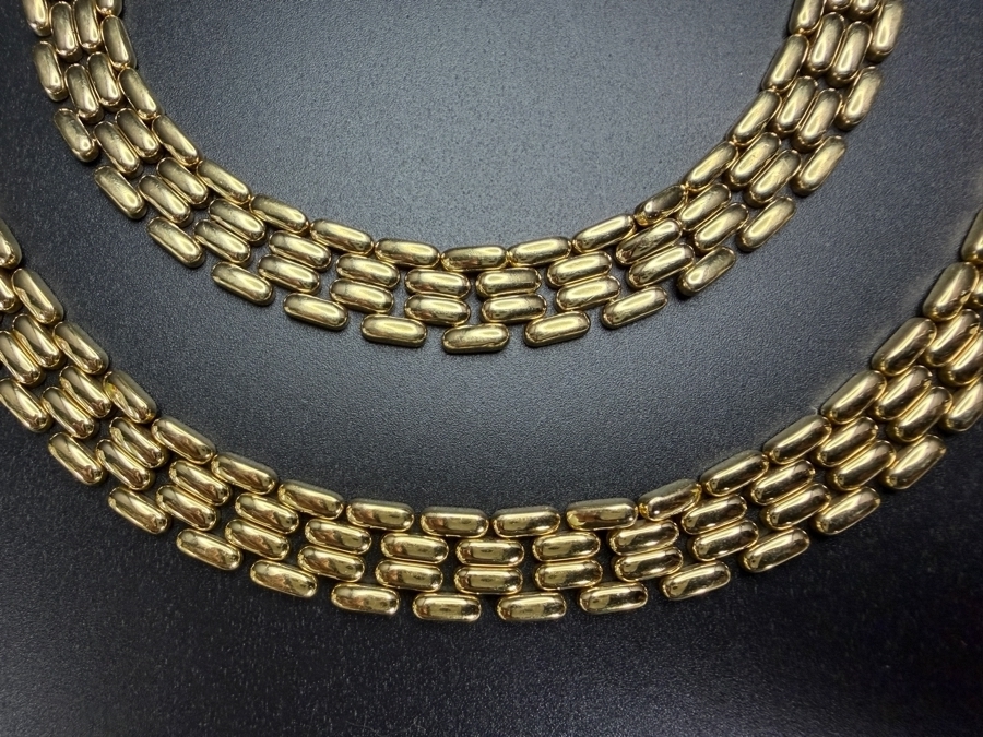14k Gold 16' Italian Necklace With Matching 14k Gold 7' Bracelet 54.1g ($4,600 Melt Value) [Photo 3]