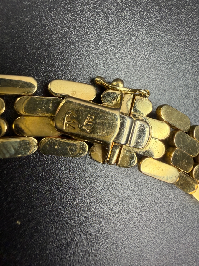 14k Gold 16' Italian Necklace With Matching 14k Gold 7' Bracelet 54.1g ($4,600 Melt Value) [Photo 4]
