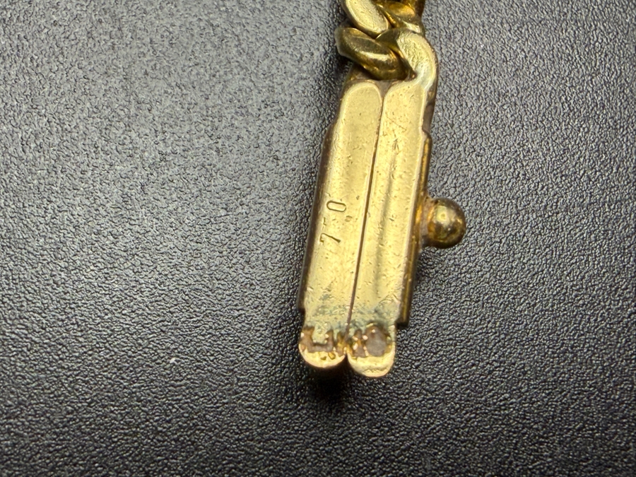 18k Gold Heavy Chain Necklace With Coin Pendant 57.9g Retails $26,000 [Photo 7]