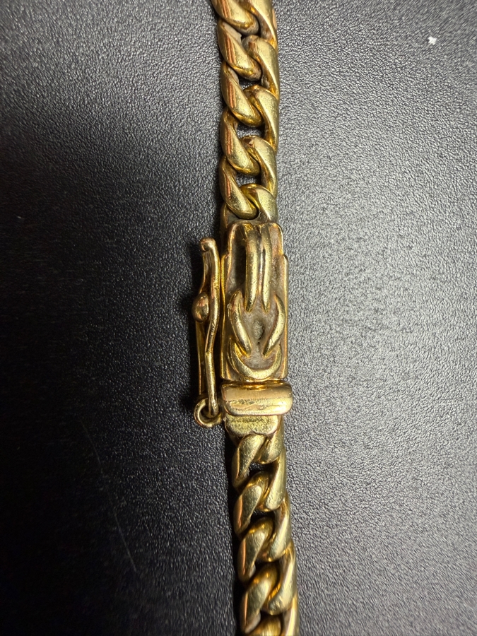 18k Gold Heavy Chain Necklace With Coin Pendant 57.9g Retails $26,000 [Photo 6]