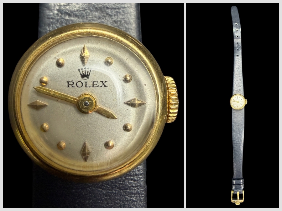 Vintage 18k Gold Ladies Rolex Wrist Watch
