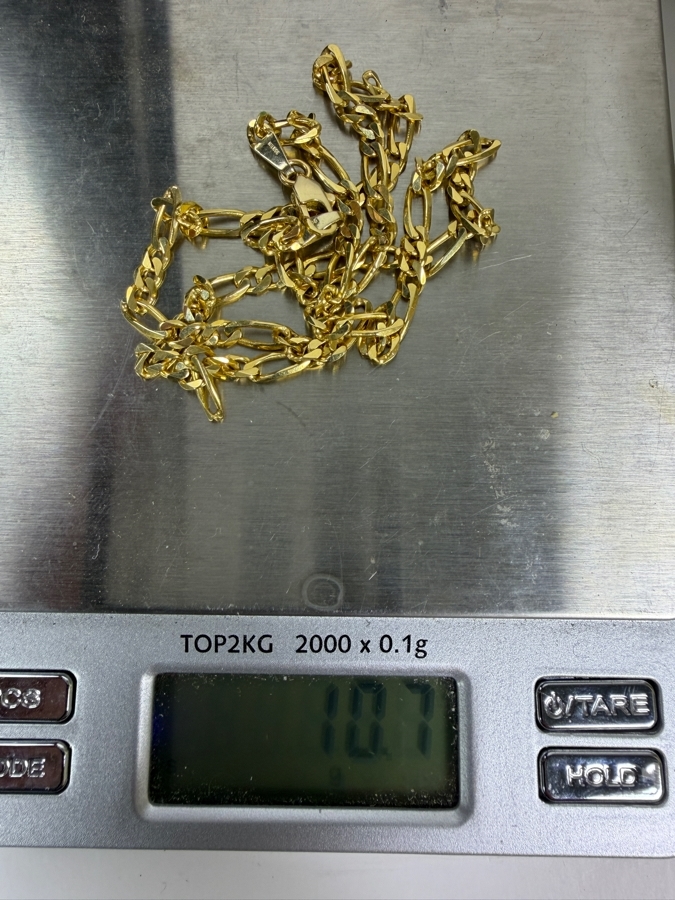 14k Gold 18' Italian Chain Necklace 10.7g ($900 Melt Value) [Photo 7]