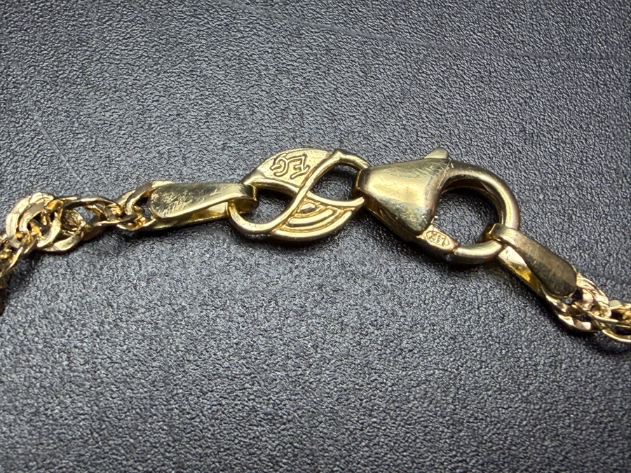 14k Gold 20' Chain Necklace With 14k Gold Holy Bible Pendant 5.3g ($450 Melt Value) [Photo 12]