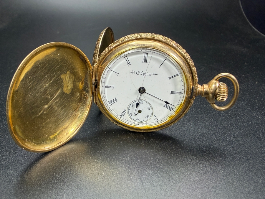 Antique 1867-1881 Elgin 14k Gold 15 Jewel Pocket Watch Working 30.2g Estimate $2,000-$3,000 [Photo 8]