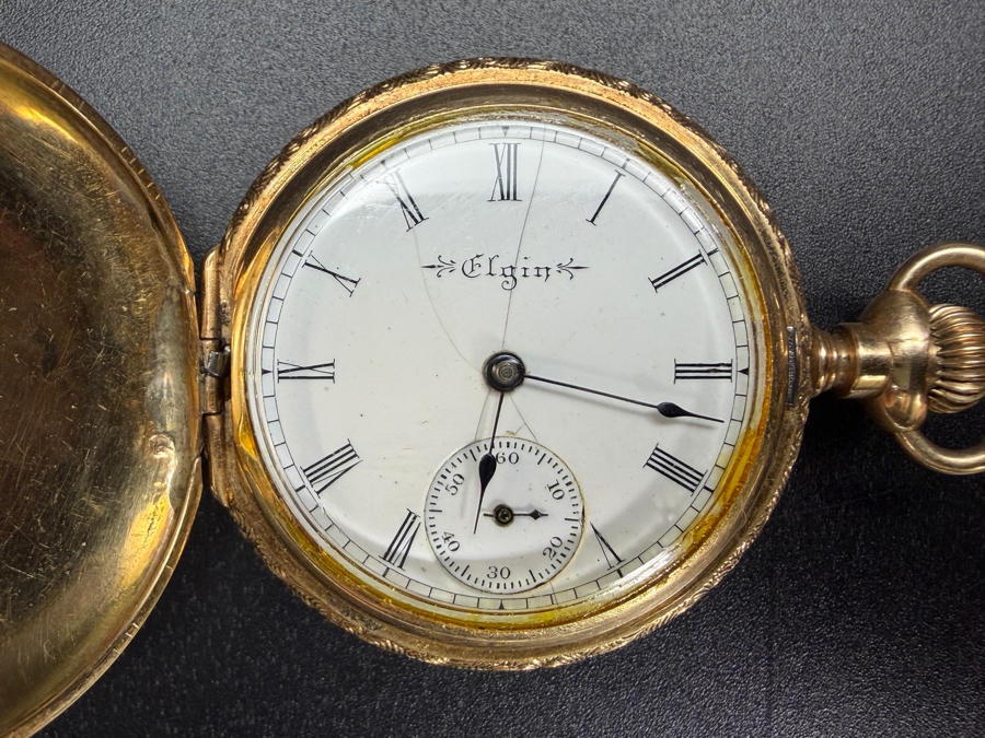 Antique 1867-1881 Elgin 14k Gold 15 Jewel Pocket Watch Working 30.2g Estimate $2,000-$3,000 [Photo 3]