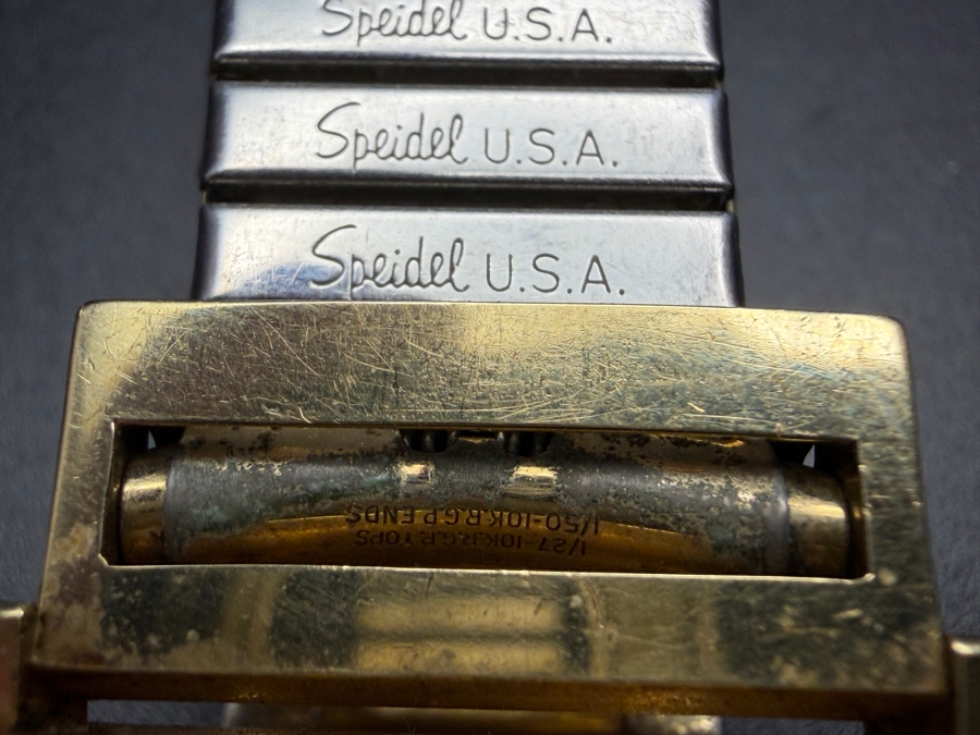 14k Gold Men's Mid-Century Hamilton Wrist Watch With Engraving On Back 'To Honor His 30th Anniversary With Standard Oil Company Of California April 1954' 57.5g [Photo 6]
