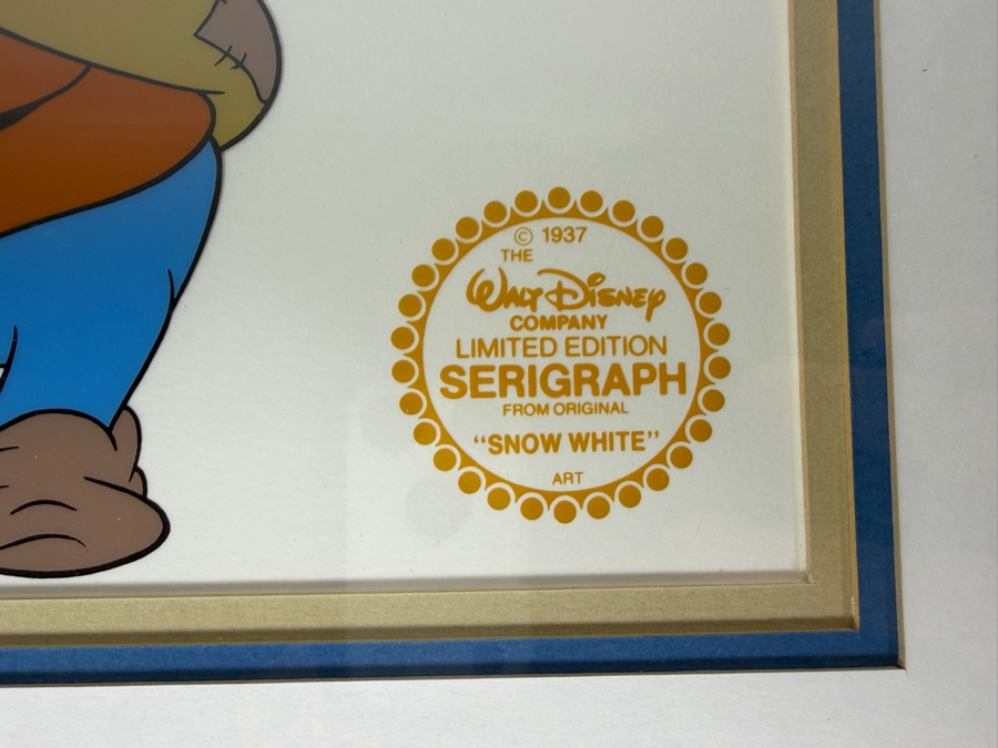 The Walt Disney Company 'Snow White' Limited Edition Serigraph Cel 13 X 9.5 Framed 21 X 17 [Photo 3]