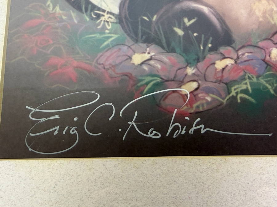 Hand Signed Eric Robison Limited Edition Lithographic Print Featuring Disney Characters Thumper And Flower 13 X 10 Framed 21 X 17 [Photo 3]