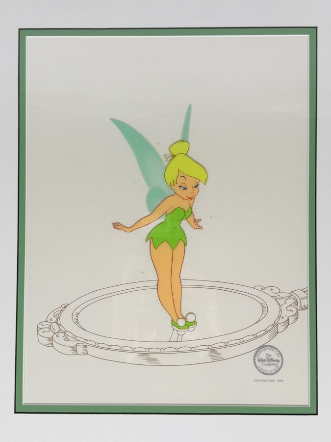 The Walt Disney Company 'Peter Pan' Limited Edition Serigraph Cel 10 X 13 Framed 18 X 21