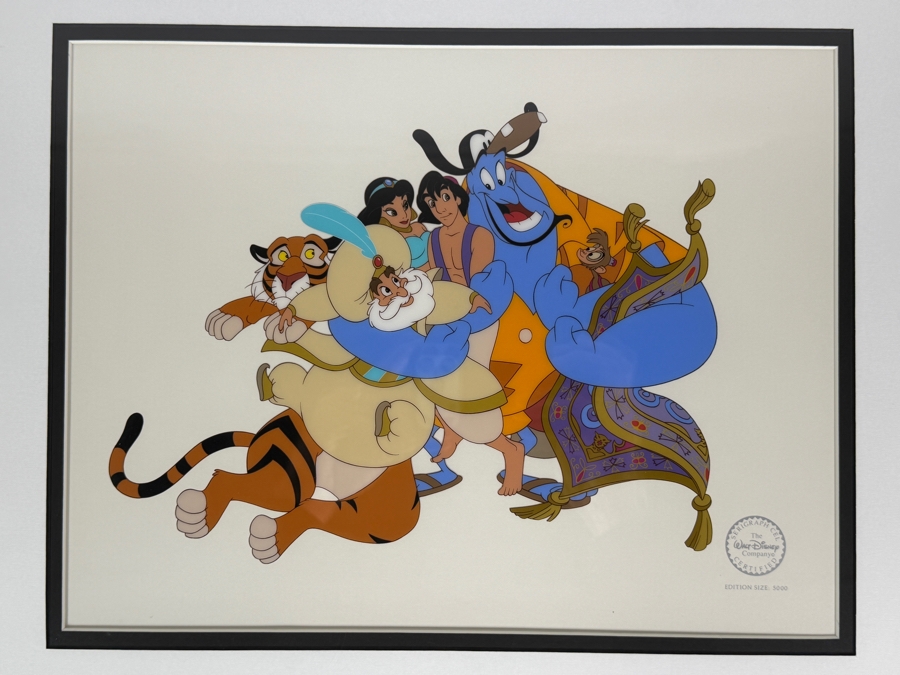 The Walt Disney Company 'Aladdin' Limited Edition Serigraph Cel 13 X 10 Framed 20 X 17.5 [Photo 3]