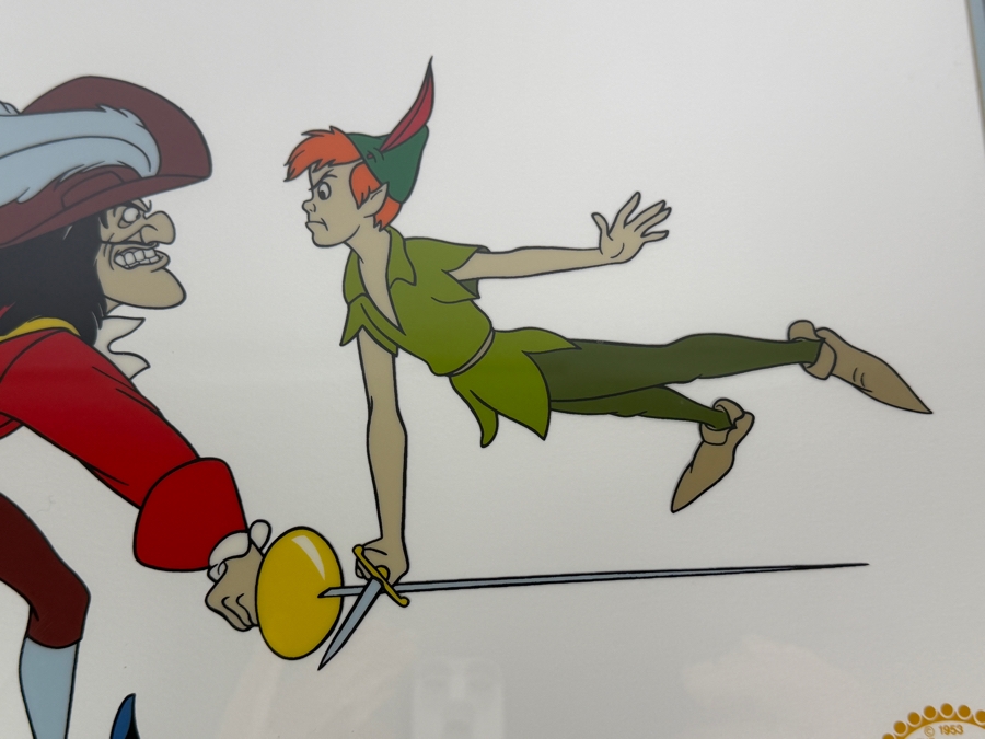 The Walt Disney Company 'Peter Pan' Limited Edition Serigraph Cel 13.5 X 9.5 Framed 21 X 17 [Photo 5]