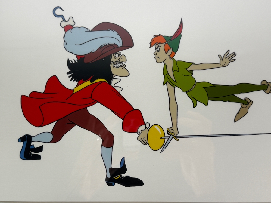 The Walt Disney Company 'Peter Pan' Limited Edition Serigraph Cel 13.5 X 9.5 Framed 21 X 17 [Photo 3]