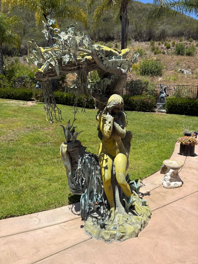 Large Bronze Fountain After Auguste Moreau 76'H [Photo 3]
