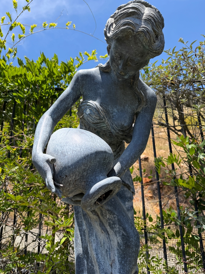 Large Bronze Fountain After Emile Carlier 56'H [Photo 3]